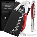 Chateau Laguiole Laguiole Grand Cru Corkscrew - Red Stamina French Luxury Wine Opener - Includes Leather Sheath & Gift Box