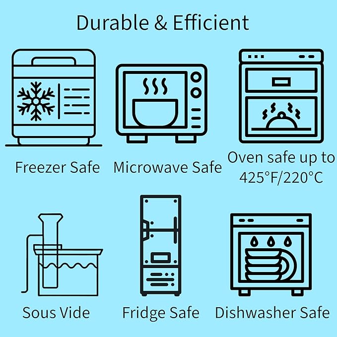 Elkanah Reusable Silicone Freezer Bags, XL 1 Gallon, Set of 2, Oven Safe | 116fl oz Reusable silicone bags that go from freezer to oven to sous vide — no more single-use bags