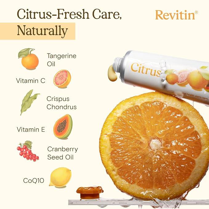 Revitin Toothpaste | Fluoride-Free Prebiotic Citrus Tooth Gel | No SLS, Gluten Free, Dye Free, GMO Free, No Sweeteners | Non-Toxic, Kid Approved, (Pack of 5)