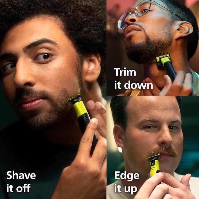 Norelco Philips OneBlade 360 with Connectivity Hybrid Face, Electric Beard Trimmer and Shaver, with 360 Blade Technology, 1x360 Blade for Face, 5in1 Adjustable Comb, Model QP4530/90