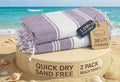 LANE LINEN 2 Pack Beach Towels Oversized, 39"x71", Quick Dry - Regal Orchid | Lightweight & Packable - Great For Pool, Swim & Travel - Machine Washable, Tumble Dry Low - 2 Pack Regal Orchid - Pool Day