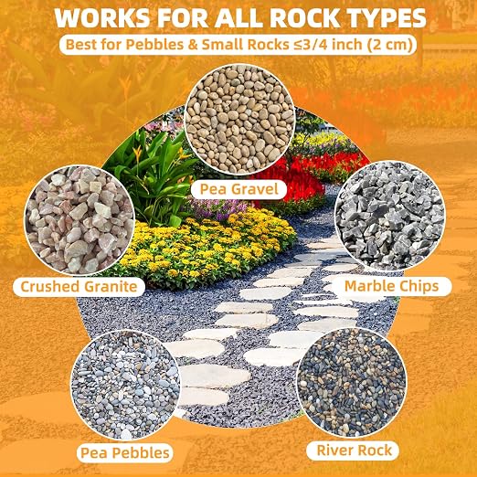 Rock Glue for Landscaping 1 Gallon, Ready-to-Use Gravel Binder for Pea Gravel & Small Stones, Fast-Drying Landscape Rock Adhesive, Weather-Resistant Stone Stabilizer for Garden Paths, Patios