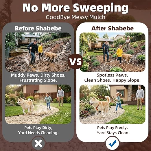 Rock Glue for Landscaping, 4 Gallon 20X Mega Hold Mulch Hold Gravel Binder, Intertek Test Pea Gravel Stabilizer, Pet Safe Mulch Stone Adhesive for Walkways, Yards & Decorative Driveway Edges