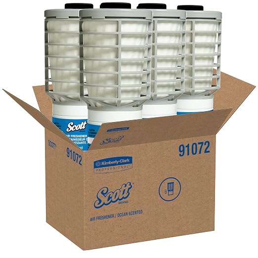 Scott Essential Air Freshener Refill (91072), Ocean, Automatic / Continuous Release, 6 Refills / Case