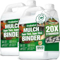 Mulch Binder 2 Gallons - Super Stick Rock Glue for Landscaping Gravel Binder for Pea Gravel, Long-Lasting & Non-Toxic, Covers 2X More Area Pebble Gravel Hold for Paths, Patios & Garden Borders