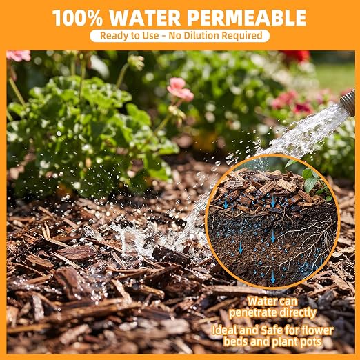 Rock Glue for Landscaping 1 Gallon, Ready-to-Use Gravel Binder for Pea Gravel & Small Stones, Fast-Drying Landscape Rock Adhesive, Weather-Resistant Stone Stabilizer for Garden Paths, Patios
