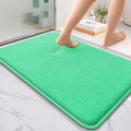 OLANLY Thick Memory Foam Bathroom Rug 36x24, Absorbent Bath Mat, Mint Green | Soft Quick Dry Bath Rugs Mats, Non-Slip, Machine Washable Carpet for Bathroom Floor, Tub and Shower, Home Decor Accessories