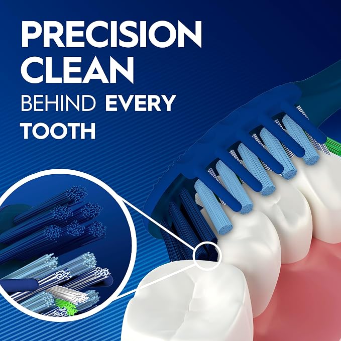 Oral-B Pro Clean Cross Action Toothbrushes, Deep Plaque Removal, 6 Count (Pack of 2)