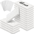 Zhengmy 48 Pieces Sponges Bulk Sponges Kitchen Compressed Sponge Natural Dish Sponge Compressed Wood Pulp Cleaning Without Scratching for Kitchen Bathroom, 3.9 x 2.4 x 0.12 Inch (White)