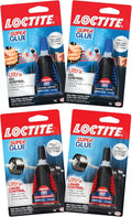 Loctite Super Glue Control Gel & Ultra Liquid for Wood, Metal, Crafts, & Repair, Cyanoacrylate Adhesive Instant Glue, Quick Dry - .14 fl Oz Bottle, Pack of 4