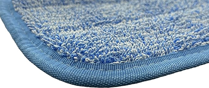 18" Microfiber Mop Pads - Hook and Loop, Washable, Wet/Dry : 12 Pack