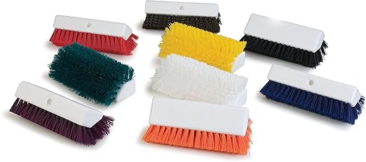SPARTA 4042514 Spectrum Plastic Shoe Brush, Boot Brush, Shoe Polish Brush With Non-Absorbent For Cleaning, 10 Inches, Blue, (Pack of 12)