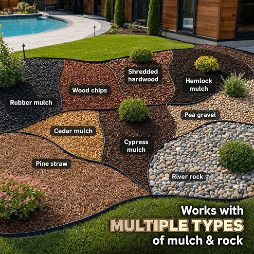 Teexpert Rock Glue for Landscaping - 256OZ Mulch Binder, Pea Gravel Binder Concentrate, Heavy Duty Outdoor Stone Adhesive for Slope Between Paver Flower Bed, Fast Dry Mulch Anchor Safe for Plants Pets