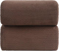 YTYC 39x78 Bath Sheets,Towels for Bathroom,Brown,2-Pieces | Extra Large Bath Towels, Super Soft,Highly absorbent,Hanging Loop,Quick Drying,Light Weight,80% Polyester