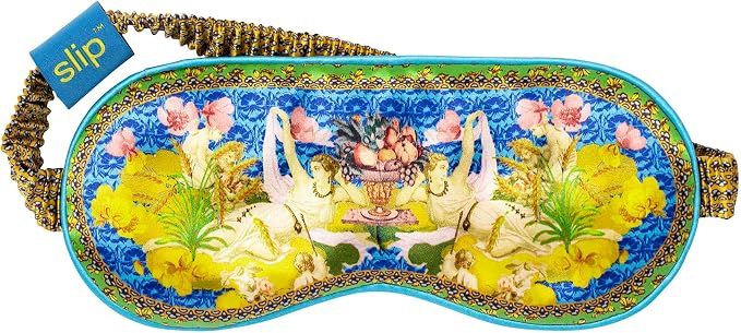slip Pure Silk Sleep Mask - 100% Pure 22 Momme Mulberry Eye Mask - Comfortable Sleeping Mask with Elastic Band + Silk Filler and Internal Liner, Zodiac Collection: Virgo