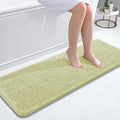 OLANLY Bathroom Runner Rugs 47x17, Soft Absorbent Chenille Bath Rugs, Rubber Backing Quick Dry, Machine Washable Long Bath Mats for Bathroom Floor, Tub and Shower, Home Decor Accessories, Vanilla