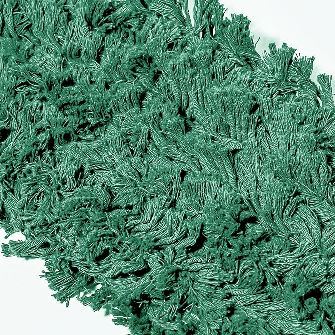 Commercial Dust Mop Replacement Head - 24 x 5 in. Cotton Nylon Reusable Mop Head- Industrial Dust Mop Refill for Floor Cleaning & Janitorial Supplies, Green