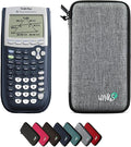 Texas Instruments TI-84 Plus Graphing Calculator with WYNGS Protective Case Light Gray