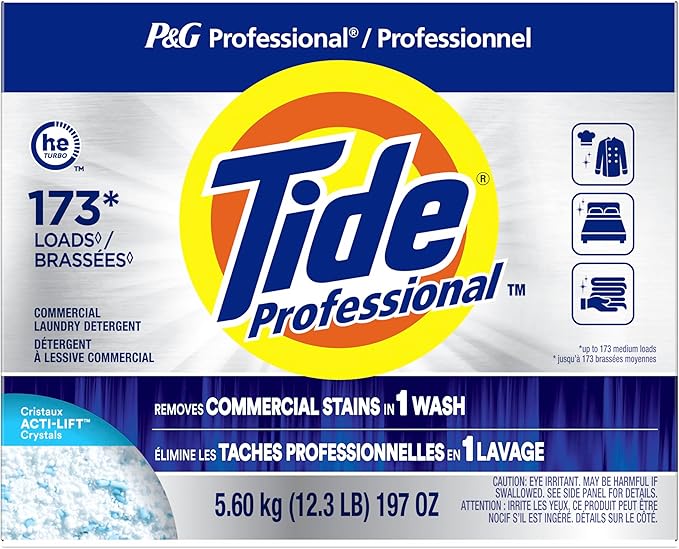 P&G Professional Tide Commercial Powder Laundry Detergent, 155-173 loads, 197 oz, For Business Use (Packaging May Vary)