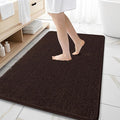 OLANLY Large Bathroom Rugs 59x35, Extra Soft Absorbent Chenille Bath Rugs, Rubber Backing Quick Dry, Machine Washable Bath Mats for Bathroom Floor, Tub and Shower, Home Decor Accessories, Brown