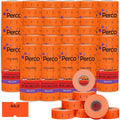 Perco 1 Line Sale Fluorescent Red Labels - 240,000 Blank Pricing Labels for Perco Lite, X, Plus and Pro 1 Line Price and Date Guns - 240 Rolls, Case of 30 Sleeves - Made in USA