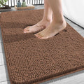OLANLY Bathroom Rugs 34x21, Extra Soft Absorbent Chenille Bath Rugs, Rubber Backing Quick Dry, Machine Washable Bath Mats for Bathroom Floor, Tub and Shower, Home Decor Accessories, Mocha