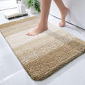 OLANLY Small Bathroom Rugs Mat 24x16, Extra Soft Absorbent Microfiber Bath Rugs, Rubber Backing, Quick Dry, Machine Washable Bath Mats for Bathroom Floor, Tub and Shower, Home Decor Accessories, Tan