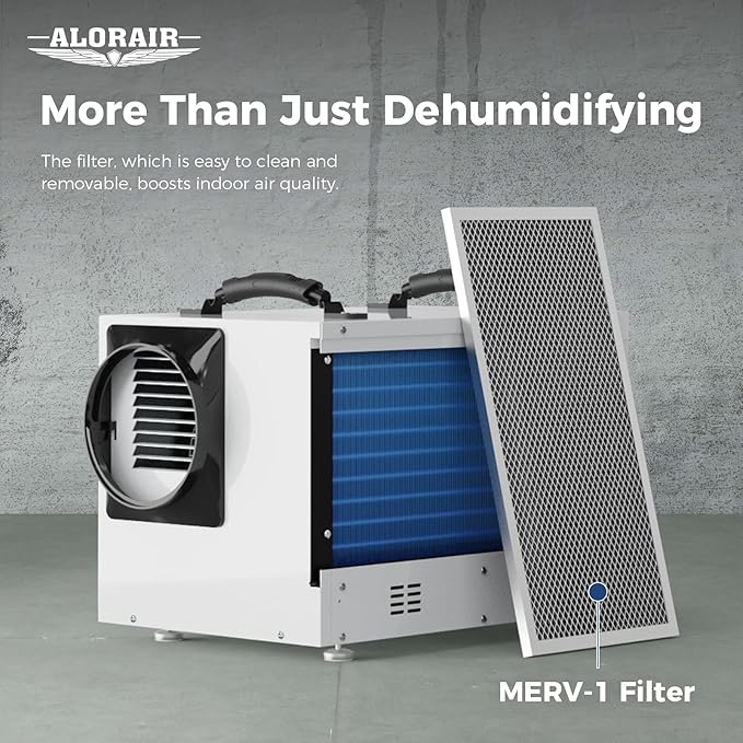 ALORAIR Smart Wi-Fi Crawl Space Dehumidifier 120 PPD - APP Control, Energy Star 2026, Auto-Defrost Crawlspace Dehumidifiers for Basement & Commercial Use