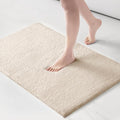 Madison Park Marshmallow Bathroom Rug Non Slip, Luxrurious Plush Bath Mat, Absorbent, Quick Dry, Spa Design Bath Room Décor, 24x40, Natural