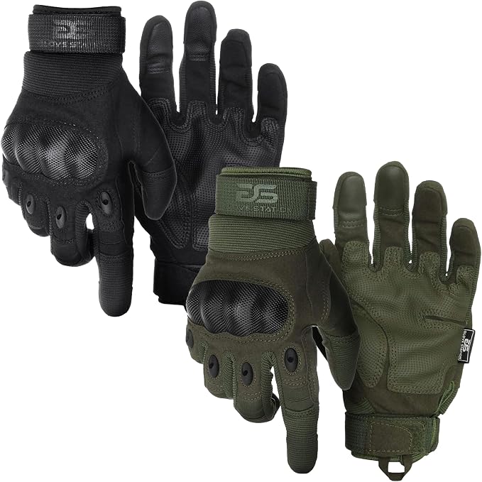 Glove Station Hard Knuckle Utility Gloves, Touchscreen, TACHK258, Black, Medium