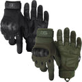Glove Station Hard Knuckle Utility Gloves, Touchscreen, TACHK258, Black, Small
