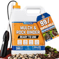 Mulch and Rock Glue for Landscaping with Electric Sprayer, 1 Gallon Ready-to-Use Gravel Glue, Weather-Resistant Outdoor Mulch Binder for Pea Gravel, Pebbles, River Rock, Patios, Gardens, Walkways