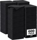 AIDEA Microfiber Cleaning Cloth-600PK, Soft Microfiber Towels for Cars, Absorbent Cleaning Rags, Lint-Free Streak-Free Wash Cloths for House, Kitchen, Window(12in.x12in), Black