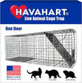 Havahart Large 1-Door Live Animal Trap for Raccoons, Cats, Bobcats, Beavers, Skunks - Heavy Duty Humane Catch and Release Cage Trap for Outdoor Pest Control, 1079SR