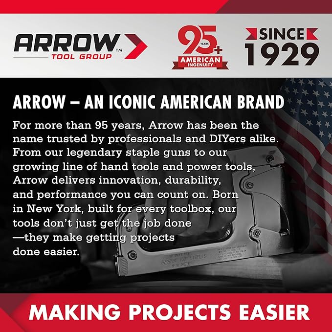 Arrow Electric Staple Gun Kit, Corded Stapler with 3750 Pieces T50 1/4", 3/8", 1/2" Staples, for Upholstery Professional and DIY Projects, T50ACD