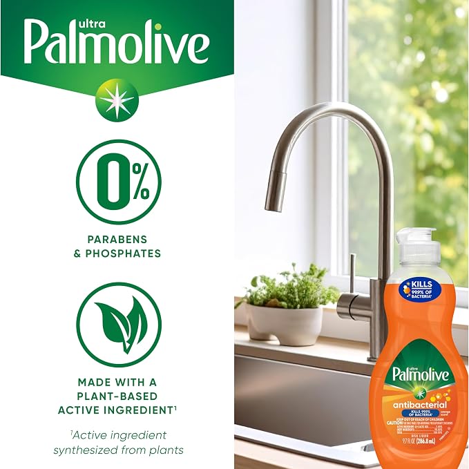 Palmolive Ultra Antibacterial Dish Liquid, Orange Scent, 9.7 fl oz