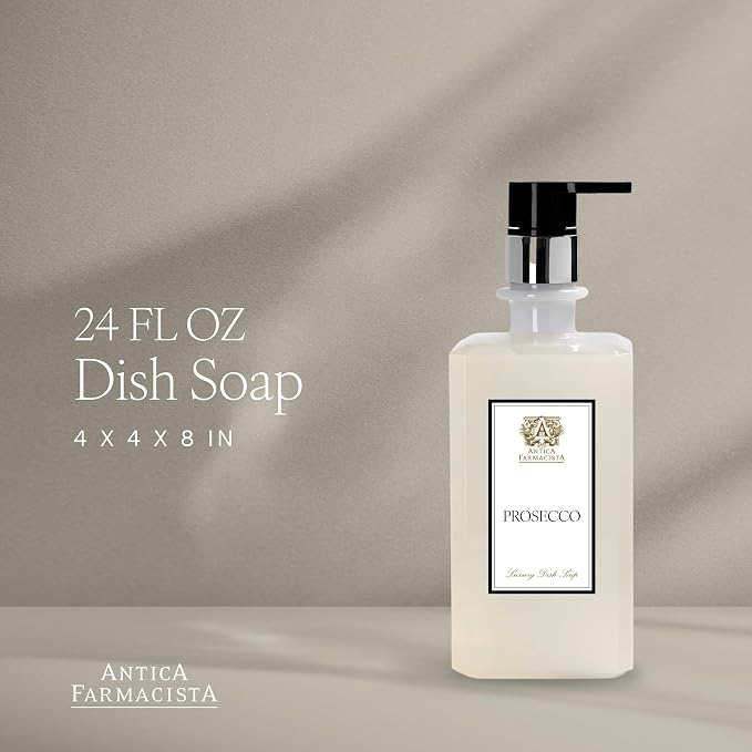 Antica Farmacista Dish Soap - Premium Quality Dishwashing Soap - Luxurious Home Essentials - Housewarming Gift - Prosecco, 24 fl oz