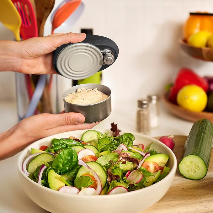 bella Automatic Can Opener, Hands-Free Cordless, Slate