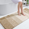 OLANLY Large Bathroom Rugs Mat 50x30, Extra Soft Absorbent Microfiber Bath Rugs, Rubber Backing, Quick Dry, Machine Washable Bath Mats for Bathroom Floor, Tub and Shower, Home Decor Accessories, Tan