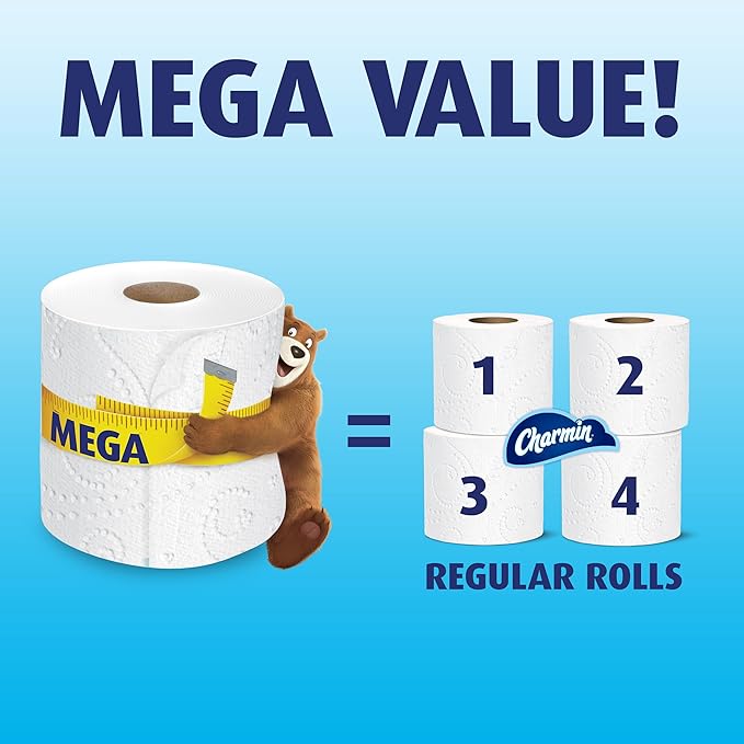 Charmin Ultra Soft Toilet Paper 16 Mega Rolls, 16Count (Pack Of 16)