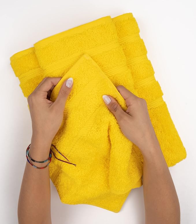 American Soft Linen 100% Cotton Luxury Turkish Towels, 4 PC Bath Towel Set | Soft Absorbent Quick Dry OEKO Tex Standard 100 Certificated Durable Machine Washable Breathable Premium Hotel Quality