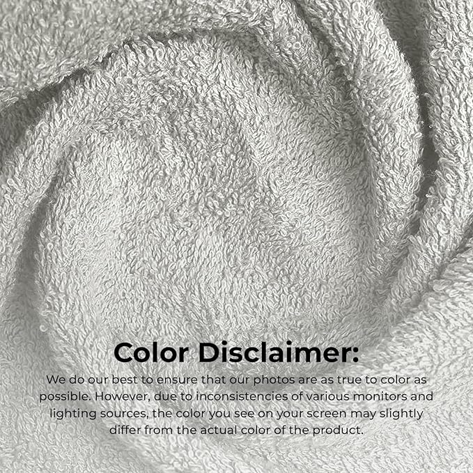 Avalon Towels Salon Towel - Silver Hand Towels Bulk Pack of 24 - 100% Cotton Absorbent Spa, Facial & Gym Towel for Working Out - 16x27 Inches (Not Bleach Proof)