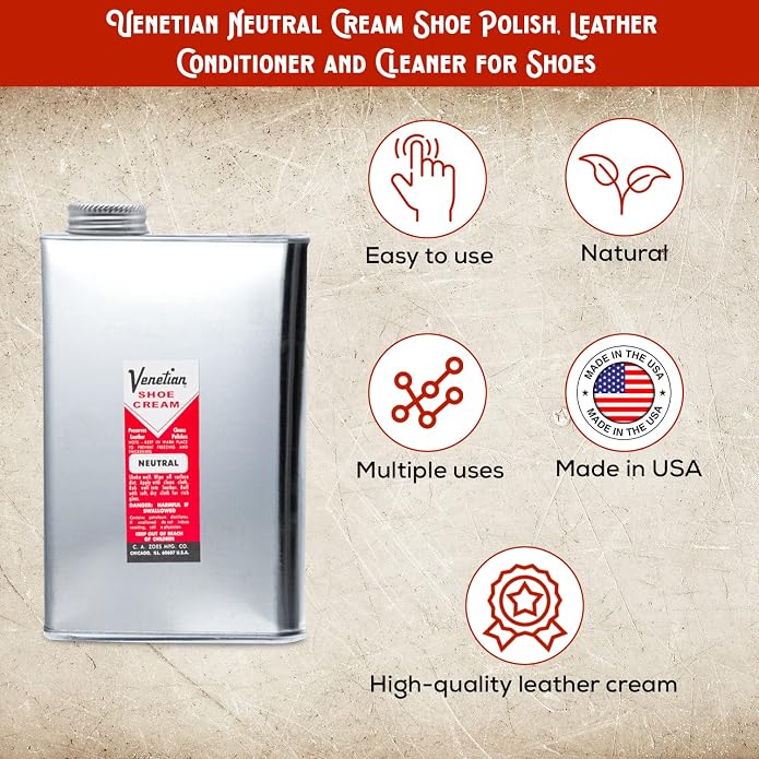 Venetian Shoe Cream, Neutral (32oz)