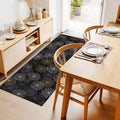 Hallway Runner Rug 2'x6', Black Halloween Washable Bathroom Area Rugs for Kitchen Bedroom Laundry, Purple White Yellow Net Classic Black Non Slip Door Mat Indoor Entrance Floor Throw Bedsides Carpet
