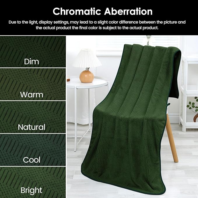 JML Microfiber Bath Towels, Olive-Green, 30" x 60", Pack of 2 | Hanging Hook, Lint Free, Oversized, Soft, Super Absorbent, Fast Drying, Use for Sport, Fitness, Yoga, Diamond Cross Grid