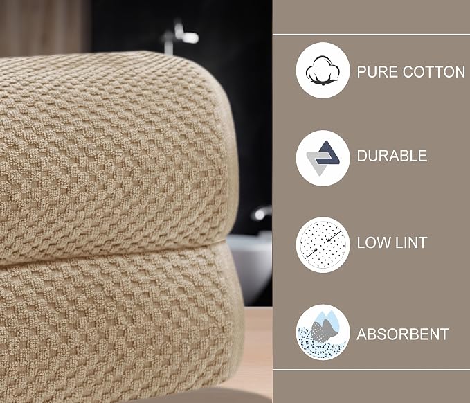 COTTON CRAFT Euro Spa Waffle Weave Bath Sheet - Set of 2 Linen Towel Sheets | Pure 100% Ringspun Cotton Oversized Luxurious Towel Set - Soft Plush Super Absorbent Low Lint Quick Dry - 35 x 70 inches