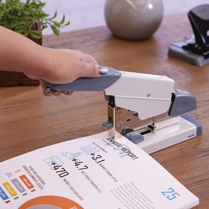 Swingline Heavy Duty Stapler, 160 Sheet Capacity, Includes Alignment Guide, Desktop Stapling, Platinum (39002)