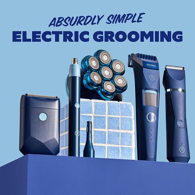 Dollar Shave Club | for Your Beard Trimmer | Shower Safe, Easy Length Adjustment Wheel, Short and Long Beards | Adjustable Beard Trimmer, Electric Razor, Electric Shaver for Men