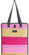 PackIt Freezable Grocery Tote, with EcoFreeze Technology, Foldable, Reusable, Zip Closure, Dual Handles