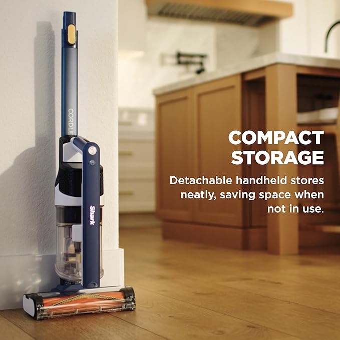 Shark® Cordless Pet, Cordless Lightweight Stick Vacuum Cleaner, Self Cleaning Brushroll, 40 Min Runtime, Removable Handheld, XL Dust Cup, Moonlight Blue, IY143H (2026 Release)